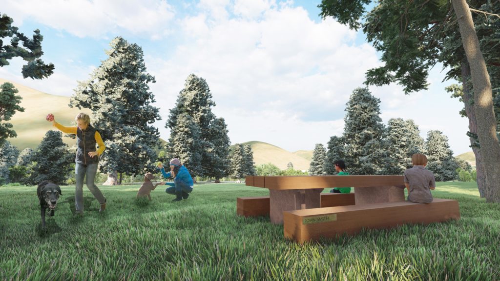 Rendering of donor recognition at Warm Springs Preserve