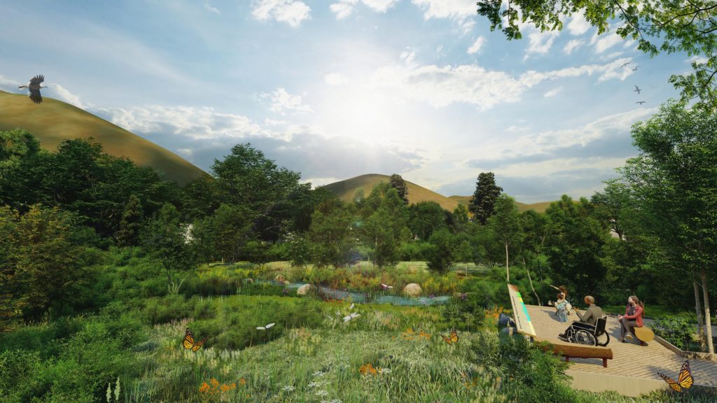 Rendering of the view deck at Warm Springs Preserve